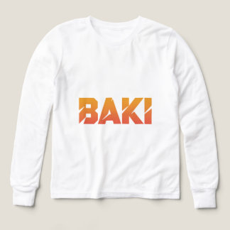 Baki Sunset Gradient Action Anime Typography 