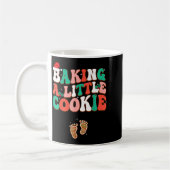 Baking A Little Cookie Cute Christmas Pregnancy An コーヒーマグカップ (左)