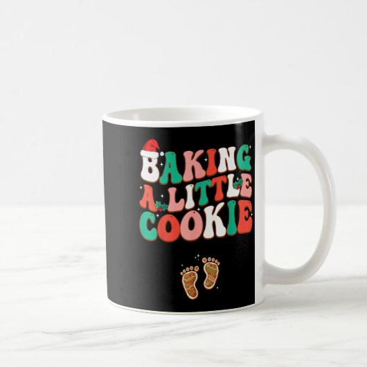 Baking A Little Cookie Cute Christmas Pregnancy An コーヒーマグカップ (右)