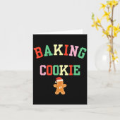 Baking A Little Cookie Pregnant Christmas Mom To B カード (黄色い花)