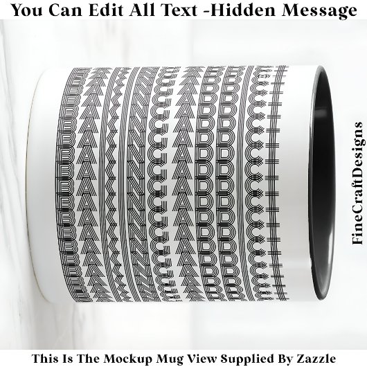 Baking Addict Hidden Message Funny Novelty 111B マグカップ