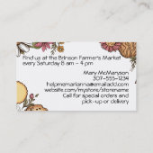 Baking baker bakery cookies flowers collage 名刺 (裏面)