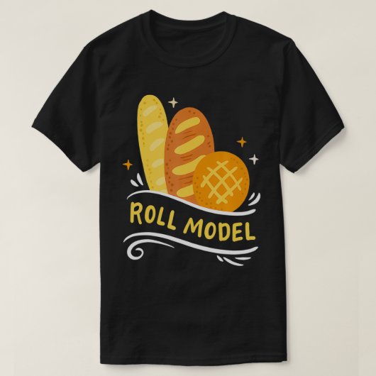 Baking Baker Bread Roll Tシャツ (デザイン正面)