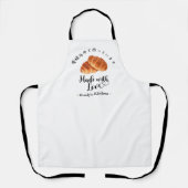Baking Baker Butter Roll Bread Modern Bakery エプロン (正面)