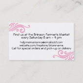 Baking bakery measuring spoons pastry chef 名刺 (裏面)