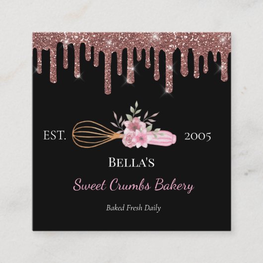 Baking Business Whisk Card スクエア名刺 (正面)
