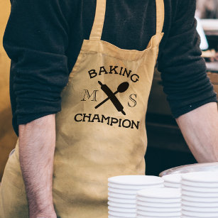 Baking Champion Monogrammed Bakers Apron スタンダードエプロン