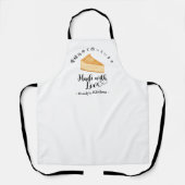 Baking Cheesecake Pastry Chef Minimalist Modern エプロン (正面)