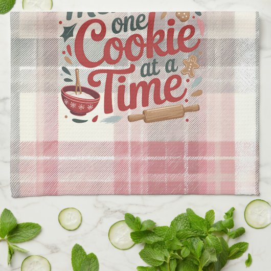 Baking Christmas Memories Kitchen Towel キッチンタオル (折り畳み)