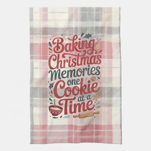 Baking Christmas Memories Kitchen Towel  キッチンタオル (縦)