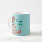 Baking Cookies and Burning the Patriarchy コーヒーマグカップ (正面左)