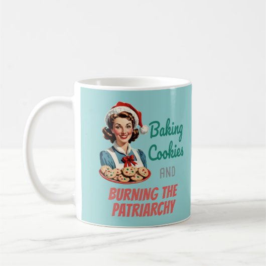 Baking Cookies and Burning the Patriarchy コーヒーマグカップ (左)