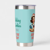 Baking Cookies and Burning the Patriarchy 保温保冷タンブラー (左面)