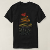 baking cupcakes bakery baker retro cupcake tシャツ (デザイン正面)