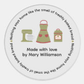 Baking From The Heart ラウンドシール (正面)