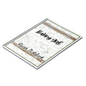 baking girl themed Recipe notebook baking ノートブック (左側)