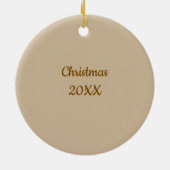 Baking Holiday Treats Gingerbread Man セラミックオーナメント (裏面)