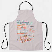 Baking Hugs Sugar design for bakers & Pastry chefs エプロン (正面)