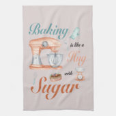 Baking Hugs Sugar design for bakers & Pastry chefs キッチンタオル (縦)