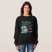 Baking in My Veins Jesus in My Heart Christian Hob スウェットシャツ (正面フル)