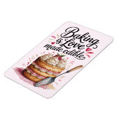 Baking Is Love Made Edible Kitchen Magnet – Cute マグネット (左側)