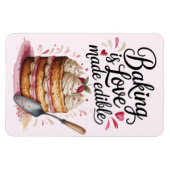 Baking Is Love Made Edible Kitchen Magnet – Cute マグネット (横)