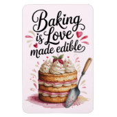 Baking Is Love Made Edible Kitchen Magnet – Cute マグネット (縦)