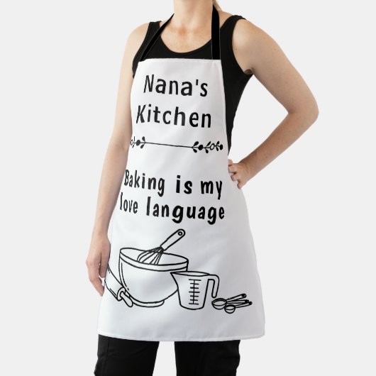 Baking Is My Love Language Culinary Design エプロン (インサイチュ)