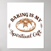 Baking Is My Sritual Gift Funny Bake Lover Pastry  ポスター (正面)