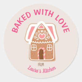 Baking Labels Personalised With a Name ラウンドシール