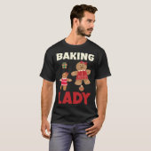 Baking Lady Christmas Gingerbread Cookies Tシャツ (正面フル)