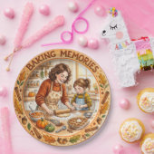 "Baking Memories" Thanksgiving Baking Paper Plate ペーパープレート (パーティー)