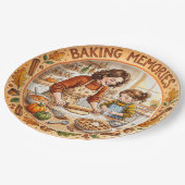 "Baking Memories" Thanksgiving Baking Paper Plate ペーパープレート (アングル)
