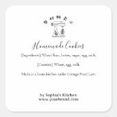 Baking Mixer Minimalist Bakery Ingredient Product スクエアシール (正面)