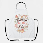 Baking Mom Life All-Over Print Apron - Cute Pastel エプロン (正面)