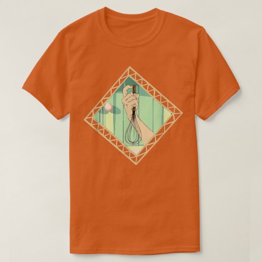 Baking Muffins Cookie Cupcakes Whisk Whisking - Ba Tシャツ (デザイン正面)