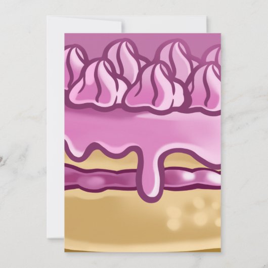 Baking party birthday Invitation 招待状 (裏面)