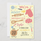 Baking party Birthday Invitation 招待状 (正面)