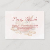 Baking Party Birthday Party Details Pink  エンクロージャーカード (正面)