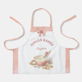 Baking Party Girls Birthday Elegant Bowl & Whisk エプロン (正面)