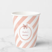 Baking Party Girls Birthday Fun Pink 紙コップ (正面)