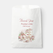 Baking Party Girls Birthday soft pastel cupcakes フェイバーバッグ (正面)