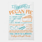 Baking, Pecan Pie Recipe Kitchen Towel キッチンタオル (縦)