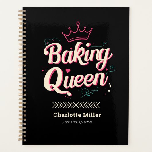 Baking Queen – オリジナル プランナー手帳 (正面)