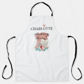 Baking Queen! Küchenmaschine & Blumen エプロン (正面)