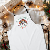 Baking Queen or King- Rainbow- Custom エプロン