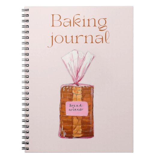 Baking Recipe Book for Home Baking Enthusiasts ノートブック (正面)