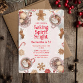Baking Spirit Bright Christmas Cookie Birthday 招待状