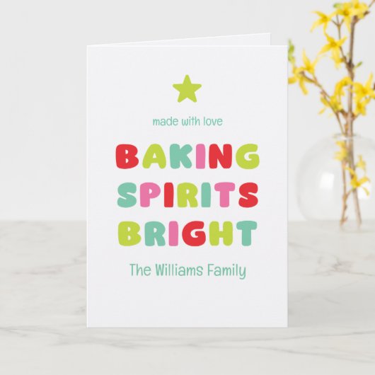 Baking Spirits Bright カード (黄色い花)