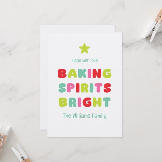 Baking Spirits Bright カード (正面/裏面インサイチュ)